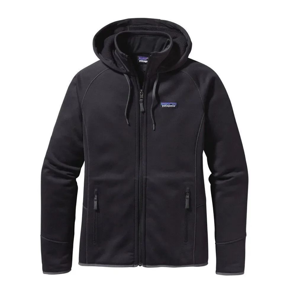 Patagonia Women’s Black Tech Fleece Hoodie Size Small (missing drawstrings)